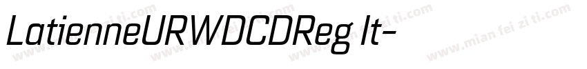 LatienneURWDCDReg It字体转换